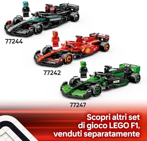 Speed Champions Auto da Corsa McLaren F1 Team MCL38 Macchina Giocattolo da Collezione con Minifigure del Pilota, Modello per Bambini e Bambine da 10 Anni o per Adulti Fan della Formula 1 77251