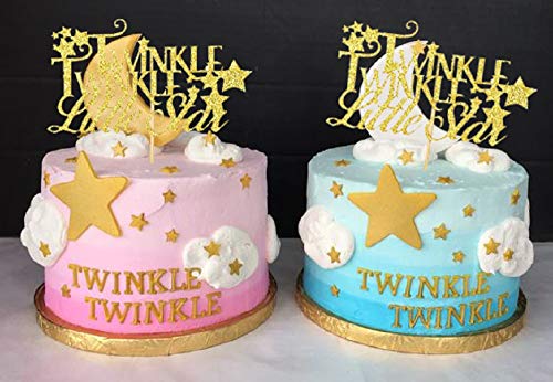 Laventy Twinkle Twinkle Little Star Glittery Cake Topper Party Decoration Baby Shower Gender Reveal First Birthday Party Decor Pricepulse