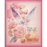 Disney Tinkerbell All the Stars in the Sky Panel-36'' Lavender Fabric By The Yard