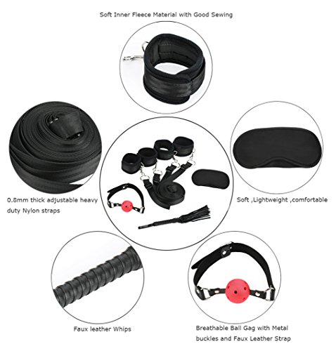 Sexy Slave Extreme 11 Piece Restraints Kit Under Bed Bondage Ankle Wrist Cuff Ebay