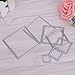 WJHWIP 7 Pcs Square Metal Cutting Dies Stencils Set DIY Scrapbook Album Paper Card Set Z