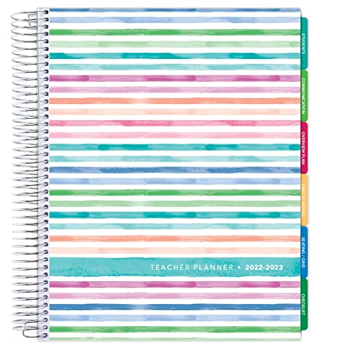 Aug 2022 Jul 2023 Deluxe Teacher Lesson Planner Notebook 8.5x11 Daily