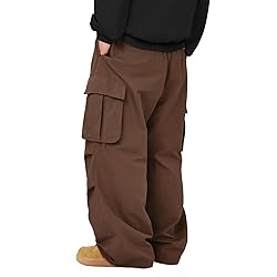 Baggy Cargo Pants Men Wide Casual Parachute Pants