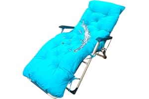 GHKWXUE Waterproof Chaise Lounge Cushions Outdoor thicken3”Bench Cushions for Indoor Furniture Plump high-Grade Pearl Cotton Filling Soft Padded Chaise Lounger Swing Bench Cushion:20"Wx70"Lx3”T&Lake Blue
