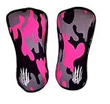 BEST Knee Sleeves (SOLD AS A PAIR of 2) Compression and Support for Weightlifting, and Powerlifting - 7mm Neoprene Sleeve for the Best Squats - Both Women & Men - by Bear KompleX, PINK CAMO 7mm M