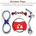 Jomilly 12 Pcs Puppy Teething Plush Toys Dog Toys Pack Ball Rope Durable Shrilling Chicken Chew Toy Multi Pattern for Small Medium Dogs