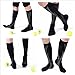 2/3Pairs Compression Socks, 20-30 mmhg Medical Sport Nursing Compression Socks for Men Women Marathon Maternity Pregnancy Flight Shin Splints Edema Varicose Veins(Men8-14in Women8-15in)