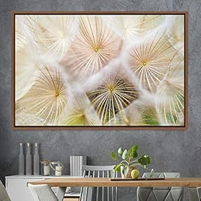 signwin Framed Canvas Wall Art Bright Flowers Closeup...
