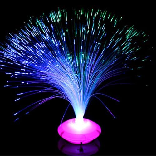 Color Changing LED Fiber Optic Night Light Lamp Stand Home Decor Colorful GS bbkub