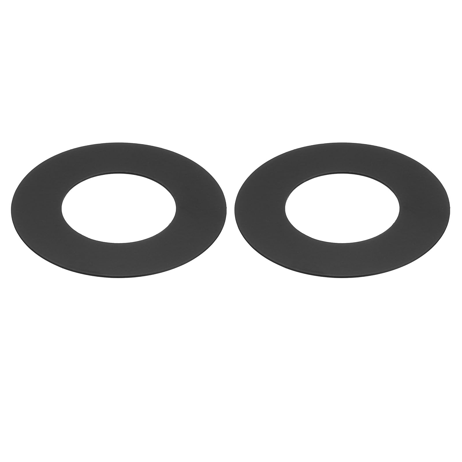 PATIKIL Metal Goof Trim Ring, 2 Pcs 2.6" OD 1.38" ID Circular Ceiling Light Trims Ring Recessed Light Cover Ring for Recessed Can Downlight, Black