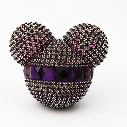 Yosa Luxury car ornaments Auto Mickey Mouse Sparkling Car Fragrance Air Freshener Holder Container 2pcs (10)