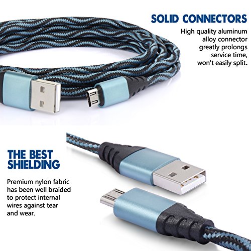 Micro-USB-Cable-Xcords-USB-20-to-Micro-USB-Android-Charger-Cable-High-Speed-USB-Sync-and-Charging-Cord-for-Android-Phones-Tablets-PS4-Xbox-One-and-More3Pack-6FT