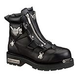 Harley-Davidson Wolverine Men's Brake Light Black 6.25-Inch Motorcycle Boots. 1.5-Inch Heels. Twin Zippers. Extended Sizes. D91680