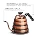 HOMKO Copper Gooseneck Kettle Stainless Steel for Hand Drip Coffee - Tea Pour Over Kettle - 40floz (1.2L, Copper)