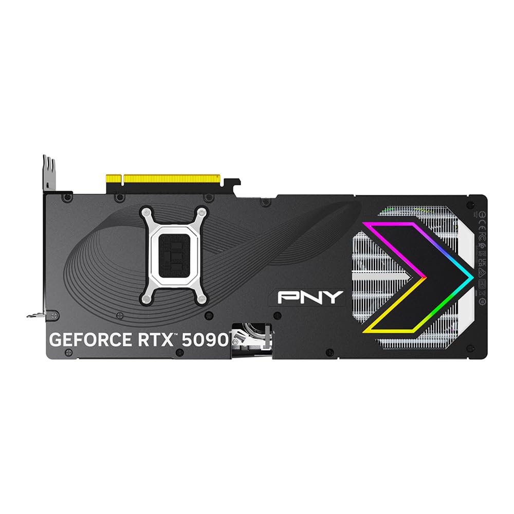 PNY NVIDIA GeForce RTX? 5090 32GB ARGB Overclocked Triple Fan Graphics Card (DLSS 4, PCIe 5.0, HDMI/DP 2.1, 3.5-Slot, Epic-X? RGB Lighting)