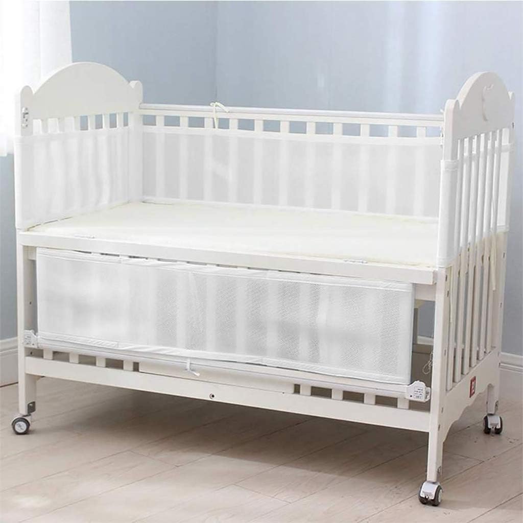 Tours De Lit Doublure En Maille 4 Cotes Pour Lit De Bebe Respirant Anti Collision Pour La Maison Amazon Fr Bebes Puericulture