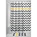 iDesign Chevron Bath Rug, Machine Washable Microfiber Accent Rug for Bathroom, Kitchen, Bedroom, Office, Kid's Room, 34