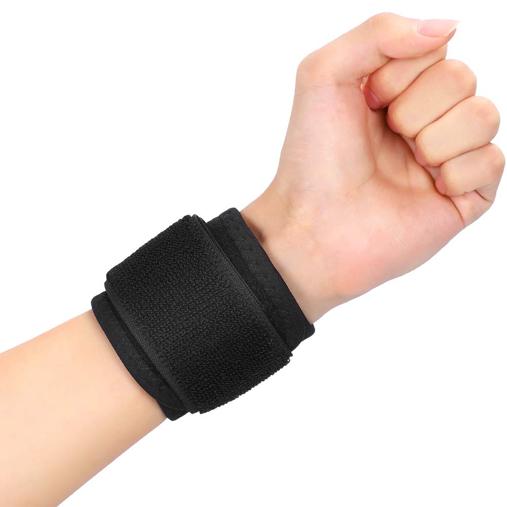 Breathable Wrist Band, Wrist Support Sleeve with Stretched Elastic Belt for Carpal Tunnel Syndrome, Joint Pain, Arthritis, Tendonitis, Wrist Fracture and Sprain, Sports, Gym, Left or Right