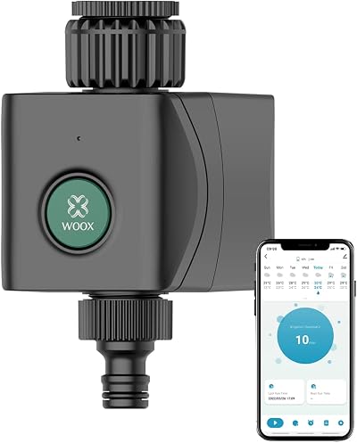 Woox Smart WIFI Water Timer for Garden, Remote APP Control Irrigation