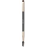 jane iredale Eye & Brow Brush, Ultra-Small, Dual-Ended Cosmetic Brush & Spoolie Grooms and Seamlessly Applies Makeup, Vegan, Cruelty Free