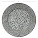 Koyal Wholesale Galvanized Metal Charger Plates, Set of 4, Modern Industrial Wedding Decor, Farmhouse Decor, Rustic Table Décor, Vintage Zinc Charger Place Settings
