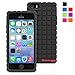 Snugg iPhone SE, 5s and 5 Silicone Case in Black- Non-Slip Material, Protective and Soft to Touch for the Apple iPhone SE, 5s and 5