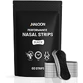 Performance Nasal Strips for Breathing, (60 Counts) - Extra Strenght Nose Strips for Snoring Comfort - Oil & Sweat Proof Adhesive Breathe Strips for Sleeping & Sports