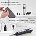 Beard and Hair Trimmer, Hizek Hair Clippers Professional Haircut Kit,Cordless Men's Trimmer with 3 Adjustable Speeds, LED Display, Precision Blade,Travel Bag and 4 Guide Combs For Family Use