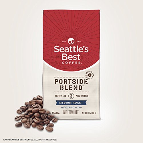 Seattle's Best Coffee Portside Blend (Previously Signature Blend No. 3) Medium Roast Whole Bean Coffee, 12-Ounce Bag