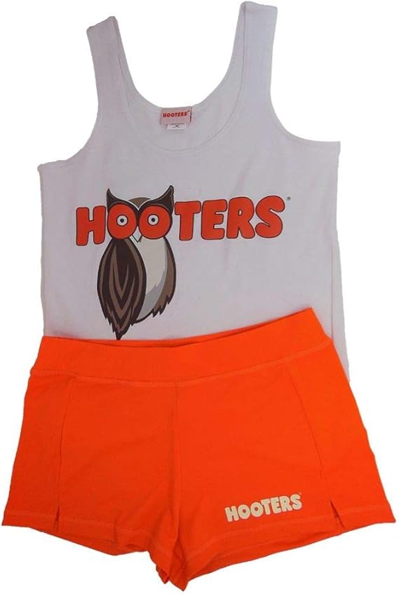 Ripple Junction Hooters Tank and Shorts Outfit Costume Set (Girl XX