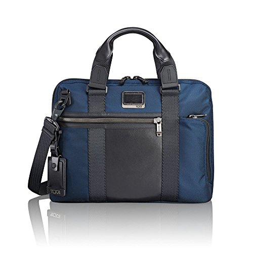 Tumi Alpha Bravo Charleston Compact Brief 14" Briefcase, 38 cm, 8.81 liters, Blue (Navy) Buy