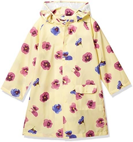 ハッカ キッズ Hakka Kids レイン コート 女の子 カッパ 通園 スミレ 花柄 低廉 通学