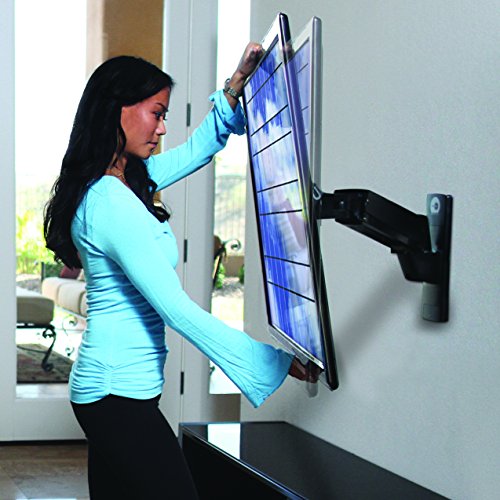 OmniMount PLAY70 Interactive Flat Screen TV Mount, Fits 40-60" TVs, Holds 35 to 70 LBS, Pans 180 Degrees, Black - Thumbnail 5