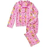 Disney Princess Button Front Shirt and Pant Sleepwear Pajamas Set