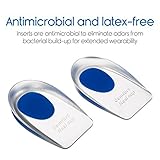 Silicone Gel Heel Cups, Heel That Pain Heel Seats Foot Orthotic Inserts - Heel Cups Cushions Insoles for Plantar Fasciitis, Heel Spurs & Heel Pain Foot Care (US Men's 10-13)