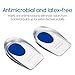 Silicone Gel Heel Cups, Heel That Pain Heel Seats Foot Orthotic Inserts - Heel Cups Cushions Insoles for Plantar Fasciitis, Heel Spurs & Heel Pain Foot Care (US Men's 10-13)