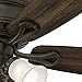 Hunter Fan 52 inch Bronze Traditional Ceiling Fan with Swirled Marble Glass Light Kit and Remote Control (Renewed) (Without Remote)