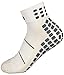 TRUSOX Ankle Length Thin Large No Slip Socks For Running, Tennis, Basketball, Lacrosse, Football, Baseball, Soccer, Volleyball Or Rugby, 1 Pair, White, Shoes Size Men 10 and up, Women 10.5 and up