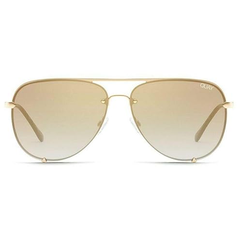 Quay Australia x Desi Perkins Women's High Key Rimless Aviator