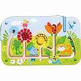 HABA Flower Maze Magnetic Game - STEM Approved Fosters Motor Skills and Assignment of Color Ages 2+