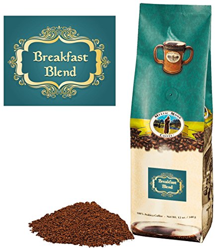 Click Here to See More Images Mystic Monk Coffee: Breakfast Blend Ground Coffee (Medium Roast 100% Arabica Coffee) - 12oz