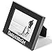 Daddy's Little Girl Picture Frame, Glass Front - Color: Black - Fits Photos 4x6 - Easel Back for Table Top Display