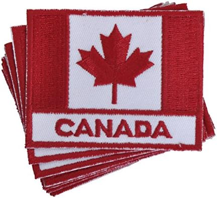 CANADA Flag style iron on patch , easy to use simpl just iron on and its set, create your own style,1pc quality made
