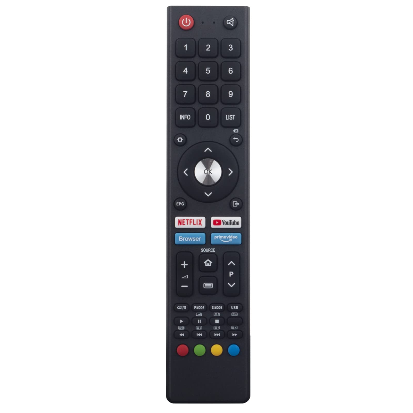 VINABTY GCBLTV02BDBIR Replacement Remote Control Compatible with CHiQ TV L32H7L L32H7N L40H7N L32H5S U43H7L U50H7N U55H7L U55H7LX U55H7N U58G7N L43H7N L50H7N L55H7N GCBL TV02BDBIR GCBL-TV02BDBIR