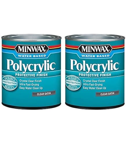 Minwax 63333444 Polycrylic Protective Finish Water Based,1 Quart