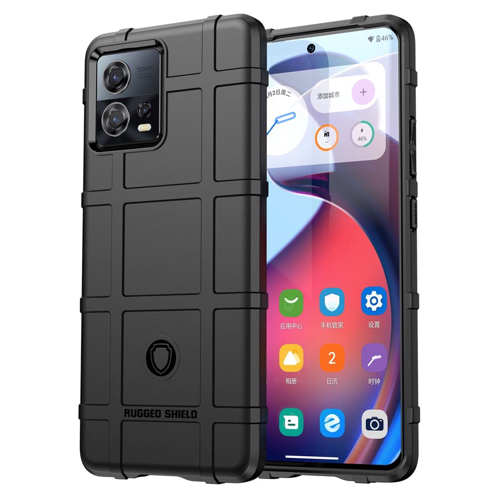 SHIEID TPU Case Case for Motorola Edge 30 Fusion Cover Case,UltrF-S-thin and strong silicone shell,Compatible with Motorola Edge 30 Fusion-Black