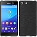 Silicone Case for Sony Xperia M5 - brushed silver - Cover PhoneNatic + protective foils