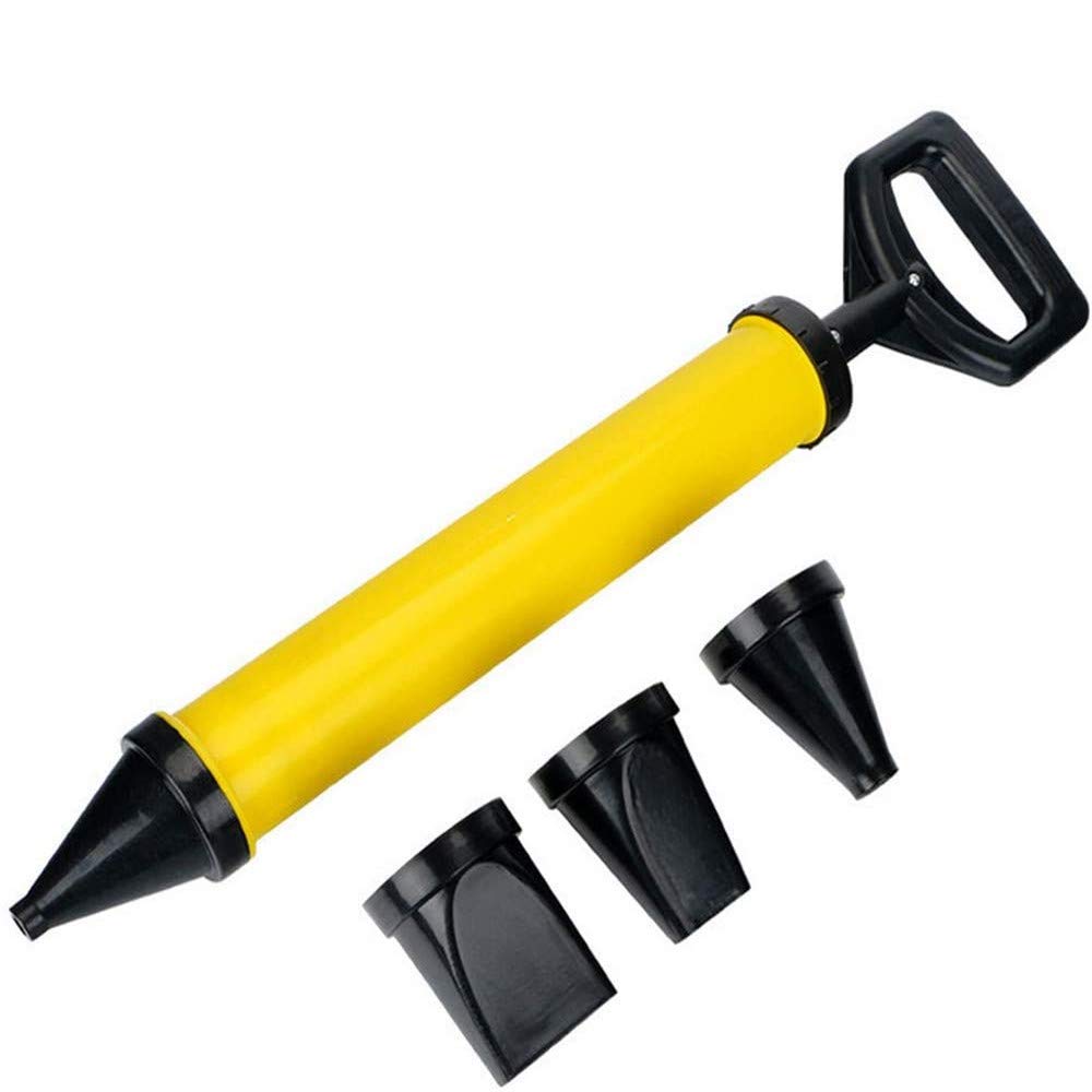 Qplcdg Cement Caulking Gun,Cement Grout Gun Tools Set Grouting Gun Sprayer Applicator Tool with 4 Nozzles