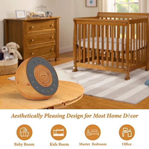 Housbay White Noise Machine with 31 Soothing Sounds, 5W Loud Stereo