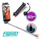 Flipod Selfie Stick All-in-one Universal Extendable Smart Adjustable Phone Cradle Selfie Mount Tripod Stand Device with Remote Control for iPhone X/iPhone 8/8 Plus/iPhone 7/iPhone 7 Plus/Gal